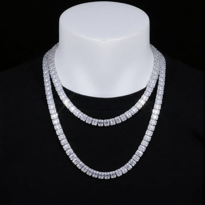 CADENA TENNIS BAGUETTE 9MM