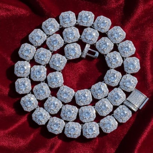 CADENA TENNIS CLUSTERED 10MM