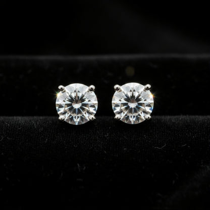 PENDIENTES PLATA Y MOISSANITA VVS