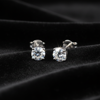 PENDIENTES PLATA Y MOISSANITA VVS